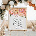 Helle Blume und Brautparty von Citrus Willkommen Poster<br><div class="desc">Herzlich willkommen in Ihrem Brautparty mit diesem schönen Schild,  das mit hellrosa Blume und Zitrusfrüchten besticht. Fügen Sie den Ehrengast mit dem Namen,  dem Duschdatum und dem persönlichen Willkommenstext unter Verwendung der angegebenen Felder hinzu.</div>