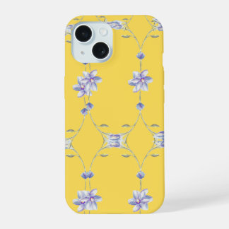 Helle Blumenkiste iPhone 15 Hülle