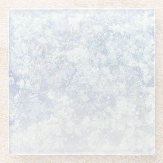 Helle Blumenmuster-Hintergrund-Schablone Glasuntersetzer