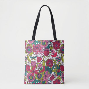 Helle Blumenmuster Tasche