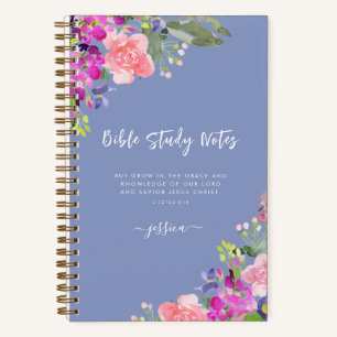 Helle Blüten Aquarellblütenbibel Studie Notizbuch