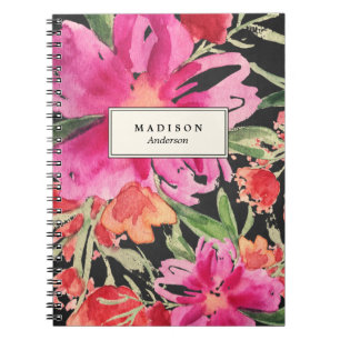 Helle Blüten   Notizbuch Notizblock