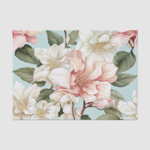 Helle botanische Blumen Seidenpapier