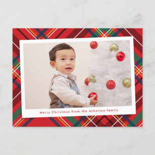Helle bunt Weihnachten kariert ein Foto