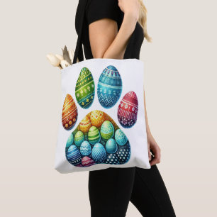 HELLE BUNTE OSTEREI-THEMEN-TIERPFOTEN TASCHE