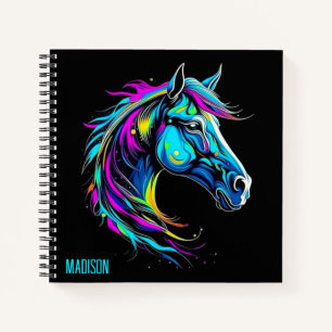 Helle Bunte Pferd Notizbuch