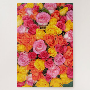 Helle Bunte Rosen Muster Floraler Hintergrund