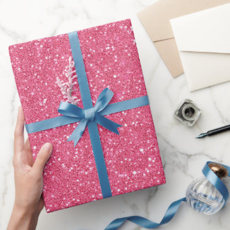Helle Candy Feine Rosa Glitter Muster Geschenkpapier