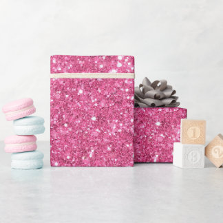 Helle Candy Feine Rosa Glitter Muster Geschenkpapier