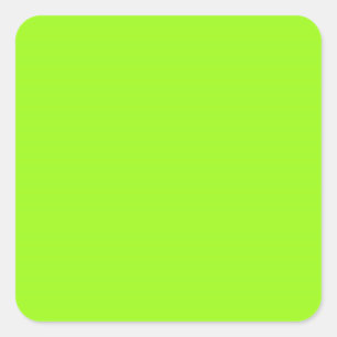 Helle Chartreuse Green Square Aufkleber