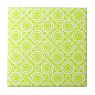 Helle Chartreuse Tagesleuchtende Geometrische Must Fliese