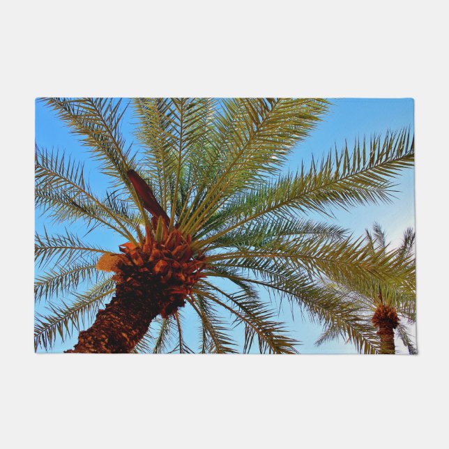 Helle Date Tree Fußmatte (Vorderseite)