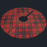 Helle Elegant Roter Weihnachtsgebirge Muster Brush Polyester Weihnachtsbaumdecke<br><div class="desc">Dekorieren Sie Ihr Haus und xms Baum in zeitlosen Tartan. Das karierte Design von PLdesign in Rot und Schwarz.</div>