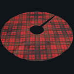 Helle Elegant Roter Weihnachtsgebirge Muster Brush Polyester Weihnachtsbaumdecke<br><div class="desc">Dekorieren Sie Ihr Haus und xms Baum in zeitlosen Tartan. Das karierte Design von PLdesign in Rot und Schwarz.</div>