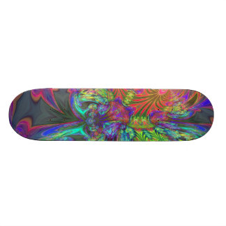 Helle Explosion der Farbe - Lachse u. Indigo Deva Skateboard