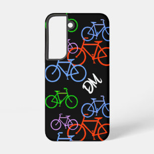 Helle Fahrradmuster-Monogramm Samsung Galaxy Hülle