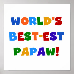 Helle Farbc$gut-est-Papaya-Frucht T-Shirts und Ges Poster