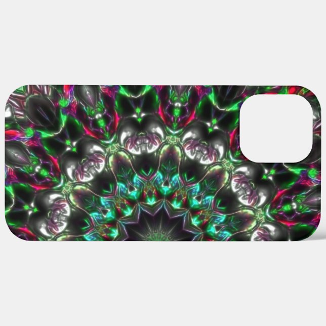 Helle Farbe im Dunkeln im Kaleidoskop im Medaillon Case-Mate iPhone Hülle (Rückseite / Rechts)