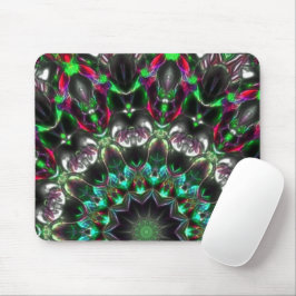 Helle Farbe im Dunkeln im Kaleidoskop im Medaillon Mousepad