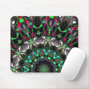Helle Farbe im Dunkeln im Kaleidoskop im Medaillon Mousepad