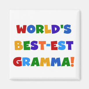 Helle Farben des Gut-est Gramma der Welt Magnet