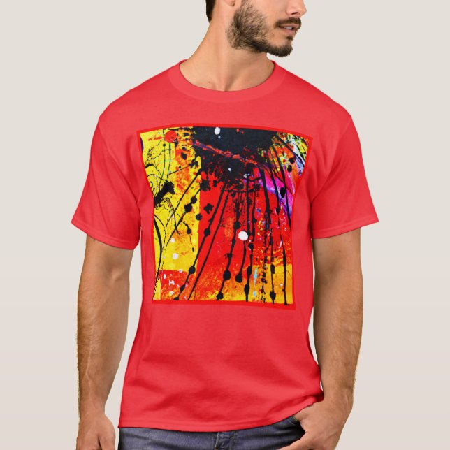 Helle Farben Muster Malerei. Jetzt kaufen T-Shirt (Vorderseite)