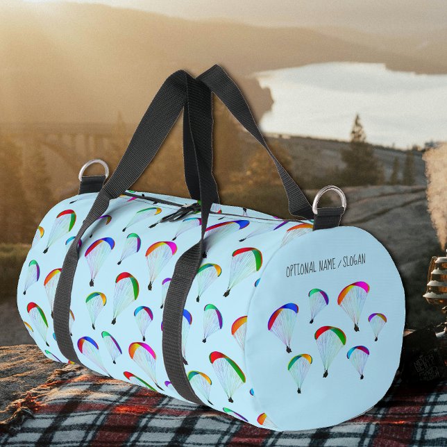 Helle Farben Paragliding / Fallschirme mit Namen Duffle Bag (Von Creator hochgeladen)
