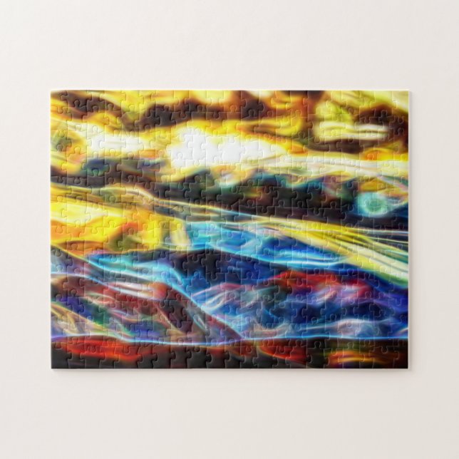 Helle Farben Rauchfeuerwirbel Kreativ (Horizontal)