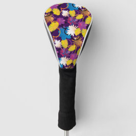 Helle farbenfrohe exotische tropische gemalte Blum Golf Headcover