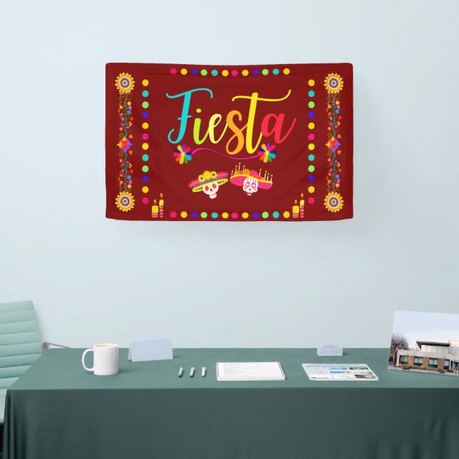 Helle, farbenfrohe Fiesta Spaß Banner (Messe)