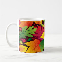 Helle, farbenfrohe Herbstlaub entwerfen Kaffee-Tas