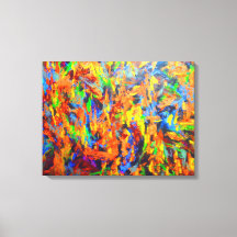 Helle, farbenfrohe Multicolor Abstrakt Art Malerei