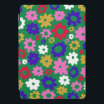 Helle farbenfrohe skandinavische Blume Muster Grün iPad Pro Cover<br><div class="desc">Dieses niedliche und farbenfrohe iPad Gehäuse zeichnet sich durch eine lustige skandinavische Blume in hellgrün,  blau,  rosa und gelb aus.</div>