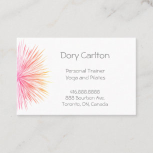 Helle, farbenfrohe Starlight Business Card Visitenkarte