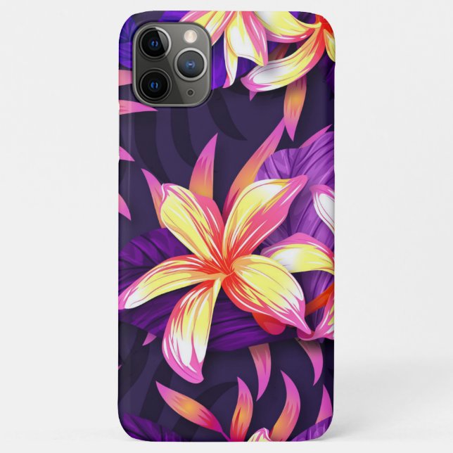 Helle, farbenfrohe tropische Blume Case-Mate iPhone Hülle (Rückseite)