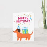 Helle, farbenfrohe und lustige Wurst Hund Hund Hap