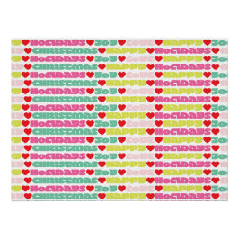 helle, farbenfrohe Wünsche | Weihnachtsfeiertag Poster