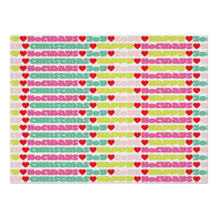 helle, farbenfrohe Wünsche   Weihnachtsfeiertag Poster