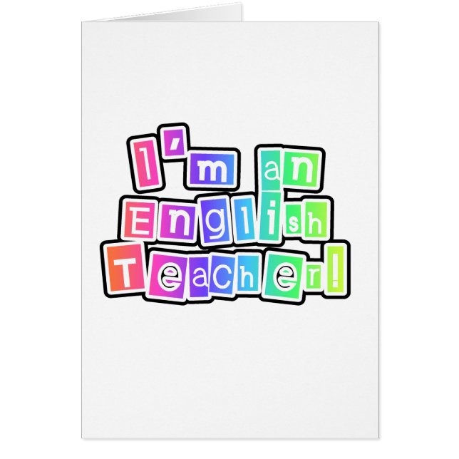 Helle FarbEnglischlehrer-T-Shirts und Geschenke (Vorne)