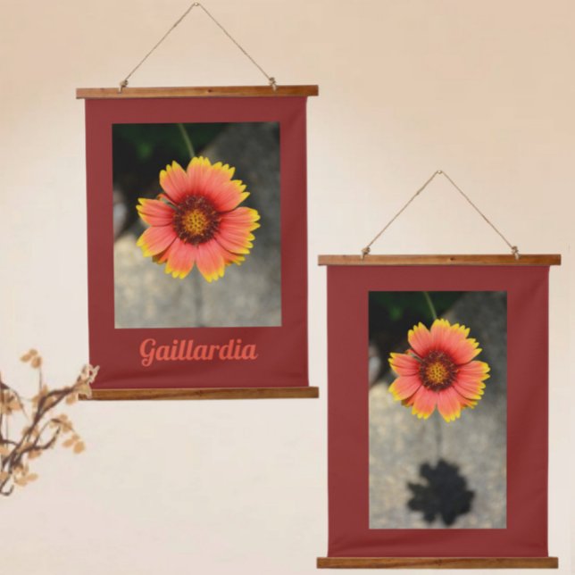 Helle Farbenspiel Gaillardia Blume Fotografie Wandteppich Mit Holzrahmen (Von Creator hochgeladen)
