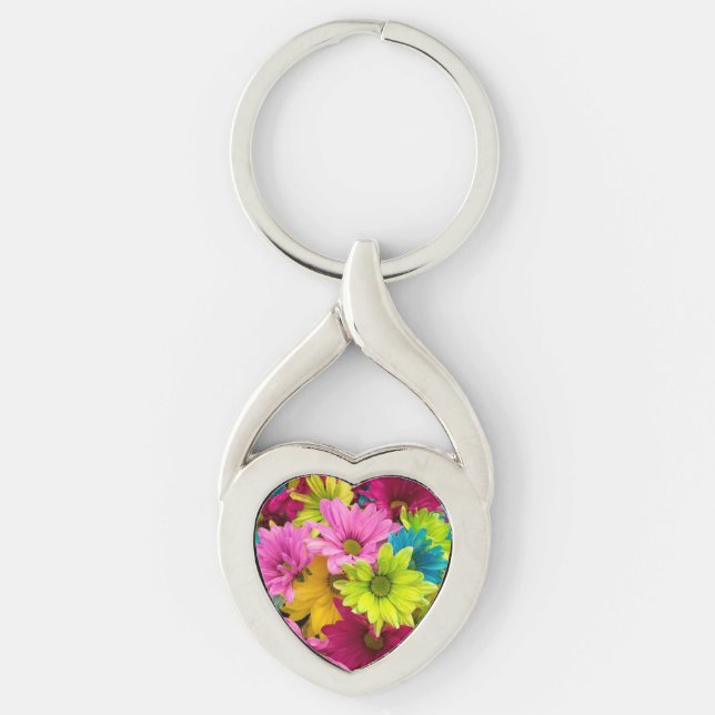 HELLE, FARBHAFTE BLUME SCHLÜSSELANHÄNGER (Vorderseite)