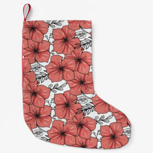 Helle, farbige Blumenskizze, Nahtlos. Kleiner Weihnachtsstrumpf