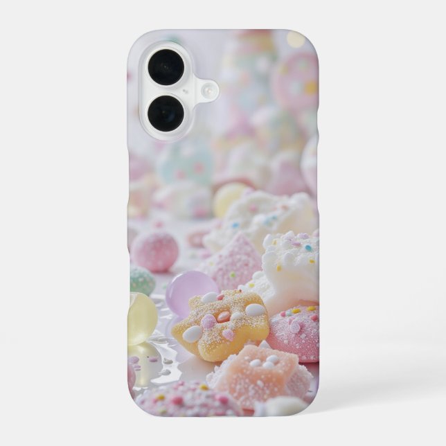 Helle, farbige Formen iPhone 16 Hülle (Rückseite)