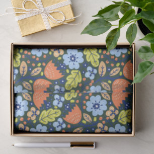 Helle Farbige Moderne Schöne Blumen Muster Seidenpapier