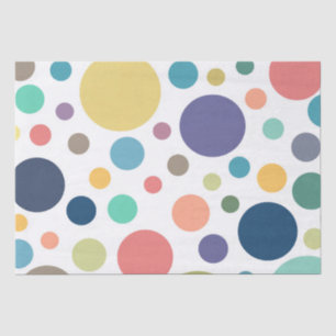 Helle, farbige Polka-Punkte Seidenpapier