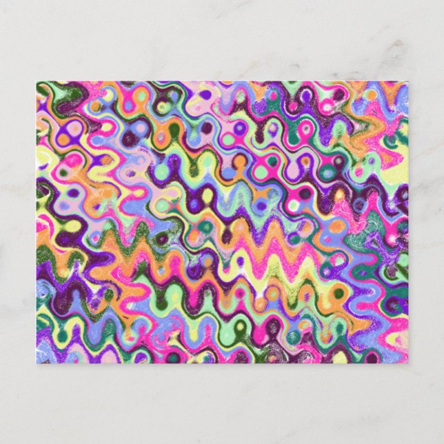 Helle farbige Postkarte (Vorderseite)