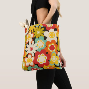 Helle Farbige Retro Süße Blumige Muster Tasche