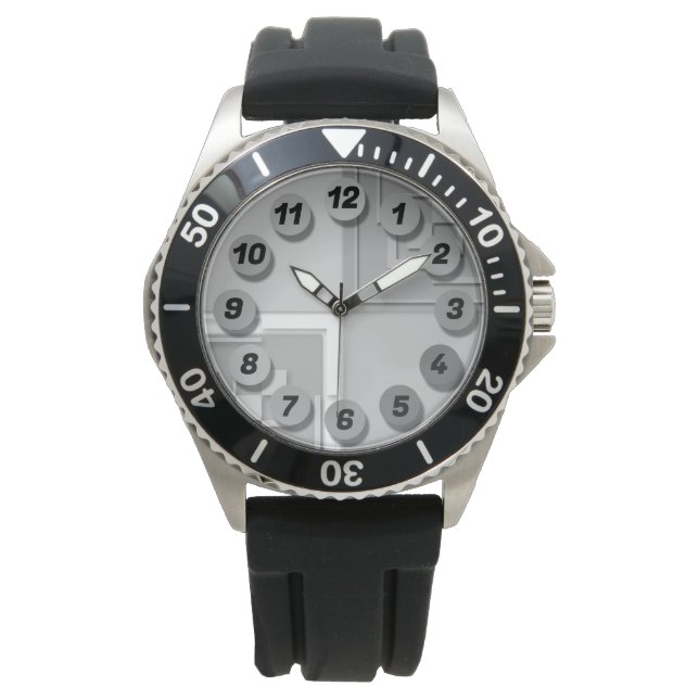 Helle, farbige Uhr (Vorderseite)