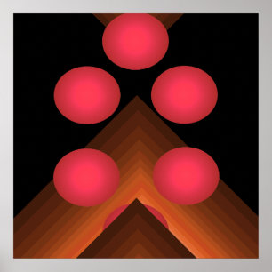 Helle FarbPop-Kunst-geometrisches Plakat 10