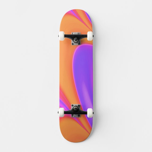 Helle Farbschwirre Skateboard (Vorderseite)